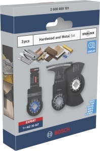 Set de unelte Bosch 3 piese pentru taierea lemnului si metalului, Starlock - Img 2