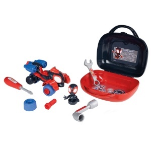 Set de unelte pentru copii Smoby Miles Morales - 3 ani - Portabil si educativ