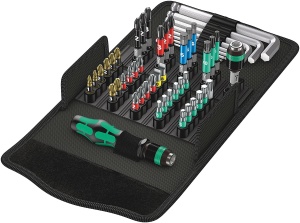 Set de Unelte Wera Kraftform Kompakt 100, 52 piese, cutie textila robusta