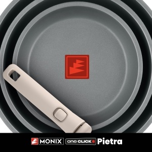 Set de Vase de Gatit MONIX One Click, Aluminiu Forjat, 8 Piese, Antiaderent - Img 6