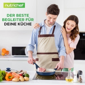 Set de Vase de Gatit NutriChef 54 piese, Inductie, Albastru, Diverse Dimensiuni - Img 7