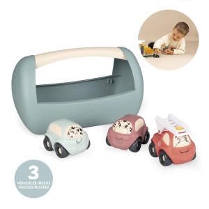 Set de Vehicule pentru Copii Smoby Little Set 3 Piese, Culoare Verde, Ab 12 Luni - Img 2