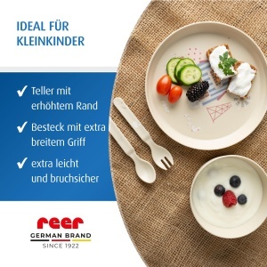 Set de vesela pentru copii reer Little Farm, 5 piese, ergonomic, sigur - Img 6