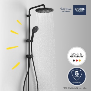 Set dus GROHE Vitalio 250, 2 moduri de jet, 250mm, negru mat - Img 2