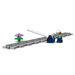 Set Extindere Tren LEGO DUPLO 10426 - Pod, 8 Piese Cale Ferata, Jucarie Educativa - Img 4