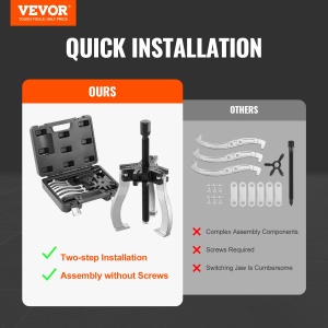 Set Extractor VEVOR XC6527 2 Dimensiuni 3 si 7 Forta Maxima 2-5 T Constructie din Otel Rezistent - Img 2