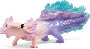 Set Figurine Axolotl Mama si Bebei Schleich BAYALA - 3 Piese, Culori Stralucitoare - Img 7