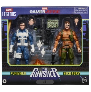 Set Figurine de Colectie Hasbro Marvel Legends - Punisher si Nick Fury, 15 cm, 20 Accesorii
