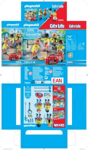 Set Figurine PLAYMOBIL City Life 71244 Echipa de Salvare, 25 piese, pentru copii de la 4 ani - Img 8