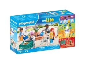 Set Figurine PLAYMOBIL MyLife 71541, pentru copii de la 5 ani, cu carucior de cumparaturi - Img 2