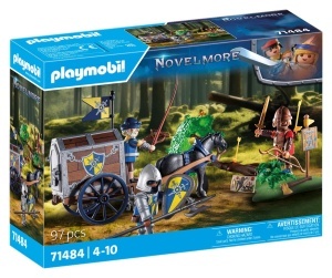 Set Figurine PLAYMOBIL Novelmore 71484 Transport cu Aur, pentru copii de la 4 ani - Img 2