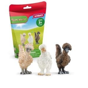 Set Figurine Pui Schleich Farm World 42574 - 3 Piese, Detalii Realiste