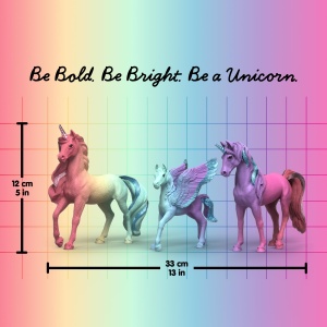 Set figurine Regenbogeneinhorn Schleich 42821 3 piese, design detaliat - Img 3