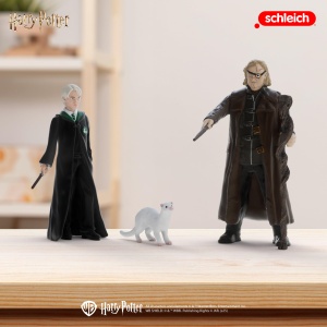 Set Figurine Schleich Harry Potter - Mad-Eye Moody si Draco Malfoy cu Frettchen, 2 Figuri - Img 2