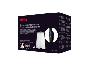 Set filtre AEG AEF150 pentru aspirator CX7-2, 2 bucati, negrualb - Img 2