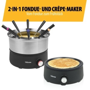 Set Fondue Tristar FO-1110, 1.5 L, 2-in-1, Inox, PFAS-fri - Img 5