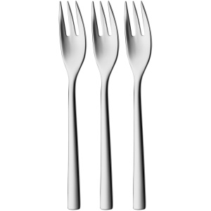 Set furculite pentru tort Silit Trend 15,8 cm, 3 piese, otel inoxidabil lustruit, rezistent la rugina, rezistent la zgarieturi, poate fi spalat in masina de spalat vase