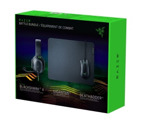Set gaming Razer Battle Bundle - DeathAdder V2, BlackShark V2 X, Gigantus V2 M, Negru
