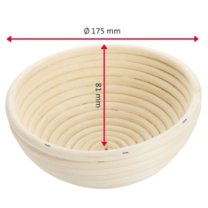 Set Garkorb pentru Paine Westmark 2 piese, PeddigrohrBaumwolle, 17 cm, Hellbeige - Img 8