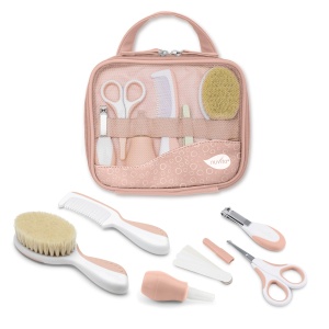 Set ingrijire pentru bebelusi Nuvita 1146, BPA-free, culoare English Rose