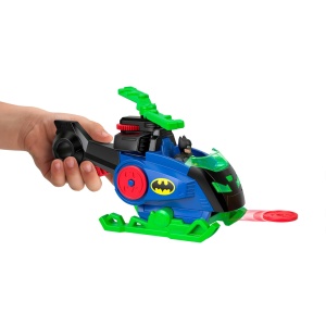 Set Joc Imaginext DC Super Friends cu Batcopter si Figurine Batman si Man-Bat - Img 3