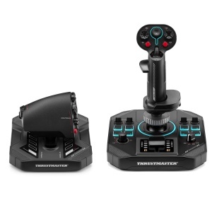 Set Joystick Thrustmaster Sol-R 4 HOTAS cu 58 Functii si RGB