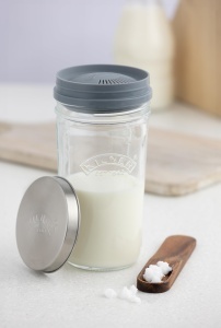 Set Kefir Kilner, 500 ml, cu capac din otel inoxidabil si accesorii - Img 4