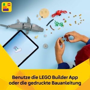 Set LEGO Creator 3-in-1 Wilder Hai 31381 - 379 piese, pentru copii de la 8 ani - Img 6