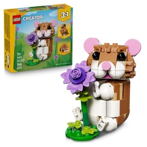 Set LEGO Creator 3in1 Hamster cu Floare - 166 piese, pentru copii 7