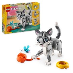 Set LEGO Creator 3in1 Pisica Gri 31163 - 3 Figurine, pentru copii peste 8 ani