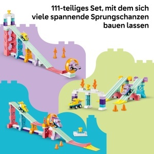 Set LEGO DUPLO 3-in-1 cu 111 piese, 2 masini, joc creativ pentru copii - Img 4
