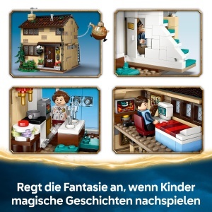 Set LEGO Harry Potter Ligusterweg Tante Magda, 639 piese, 5 figurine - Img 4