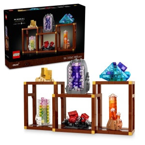 Set LEGO Ideas 21362 Minerale - 6 modele cu cristale colorate 880 piese