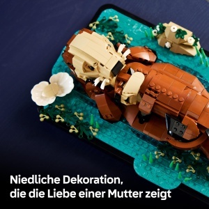 Set LEGO Idei Otter Inotator - 1234 piese, Decoratiune pentru Adulti - Img 7