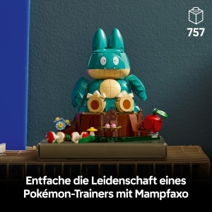 Set LEGO Mampfaxo 72150 - Figurina Pokemon cu membre mobile, decoratiune birou - Img 2