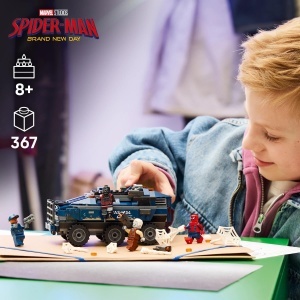 Set LEGO Marvel Spider-Man - Transporter cu 4 Minifigurine, 367 Piese - Img 7
