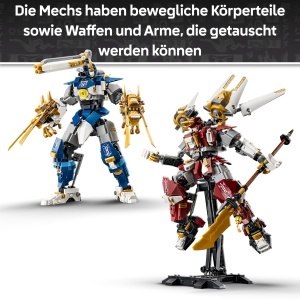 Set LEGO NINJAGO Die Zwillings-Titanmechs - 1707 piese, cu 3 minifigurine, pentru copii de la 12 ani - Img 3