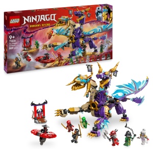 Set LEGO NINJAGO Lichtbogendrache 71836 cu 8 Minifiguri si Spinjitzu-Spinner