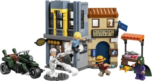 Set LEGO ONE PIECE Showdown cu Kapitan Smoker, 547 piese, pentru copii 9 - Img 8