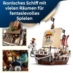 Set LEGO ONE PIECE - Vasul Pirat Flying Lamb (75639) - 1376 piese, 5 figurine - Img 3