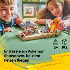 Set LEGO Pokemon Glumanda si Kleinstein - Interactiv, 198 piese, pentru copii de la 6 ani - Img 2