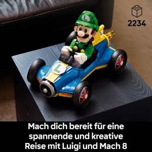 Set LEGO Super Mario Mario Kart Luigi Turboflitzer, 2234 piese, pentru adulti - Img 2