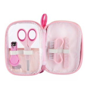 Set Manichiura pentru Fete Chicco, cu 5 Unelte, Culoare Rosa, 0 luni - Img 4