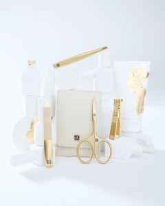 Set Manichiura ZWILLING 4 piese in etui din piele naturala, bej, premium - Img 3