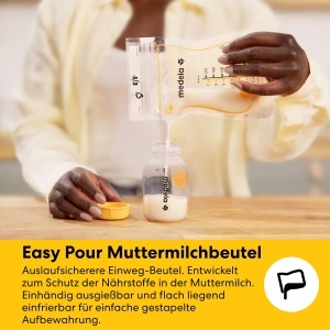 Set Medela pentru Pastrarea Laptelui Maternal, 150ml, Cu Beute Reutilizabile si Sac de Racire - Img 3