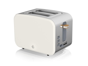 Set Mic dejun Swan Nordic - Toaster 900W, Fierbator 1.7L, Alb - Img 6