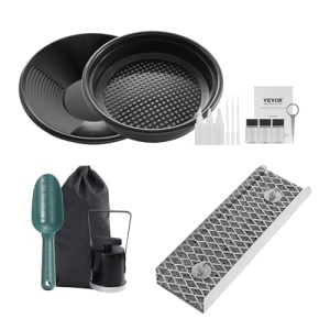 Set mini echipament pentru cautare aur VEVOR SL-12T 16 piese aluminiu rezistent portabil - Img 10