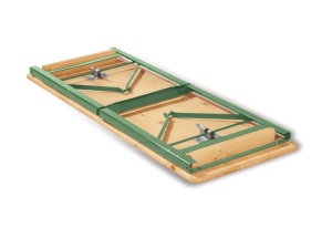 Set mobilier copii Pinolino Sepp cu spatar lemn si metal verde - Img 4