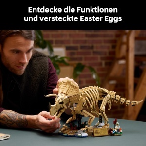 Set model Triceratops LEGO Jurassic World 77985, 1154 piese, decoratiune birou - Img 3