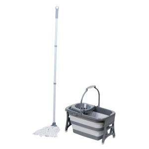 Set mop cu galeata Dirt Devil - Galeata pliabila 18L, mop cu cap detasabil